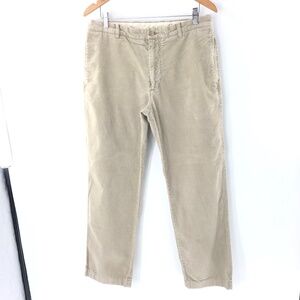 J Crew Mens Pants Vintage Cord TS-1129A Straight Leg 100% Cotton Sz 34x32